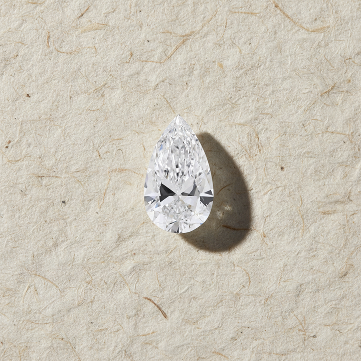 5.08 Carat Pear Cut Lab Grown Diamond VVS2 D Color IGI Certified
