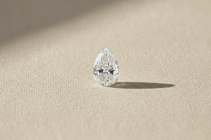 5.08 Carat Pear Cut Lab Grown Diamond VVS2 F Color IGI Certified
