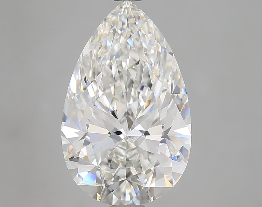 5.08 Carat Pear Cut Lab Grown Diamond VVS2F Color