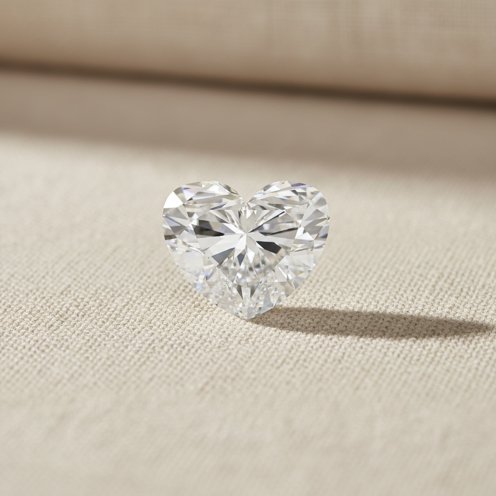 5.09 Carat Heart Cut Lab Grown Diamond VS1 E Color IGI Certified
