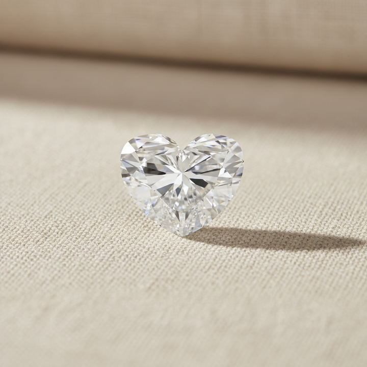 5.09 Carat Heart Cut Lab Grown Diamond VS1 E Color IGI Certified
