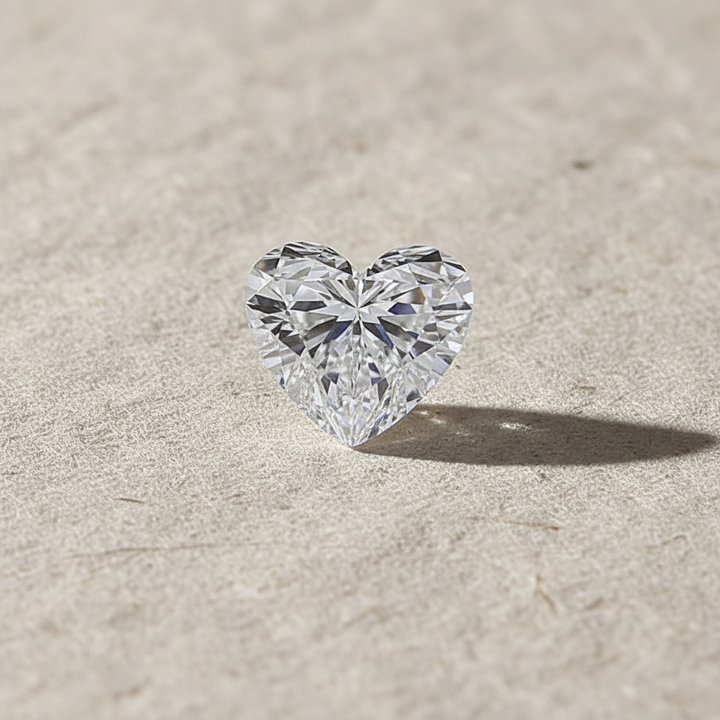 5.09 Carat Heart Cut Lab Grown Diamond VS1 E Color IGI Certified
