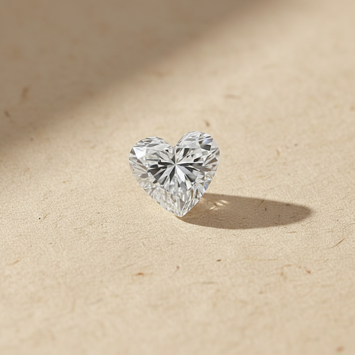 5.09 Carat Heart Cut Lab Grown Diamond VS2 F Color IGI Certified
