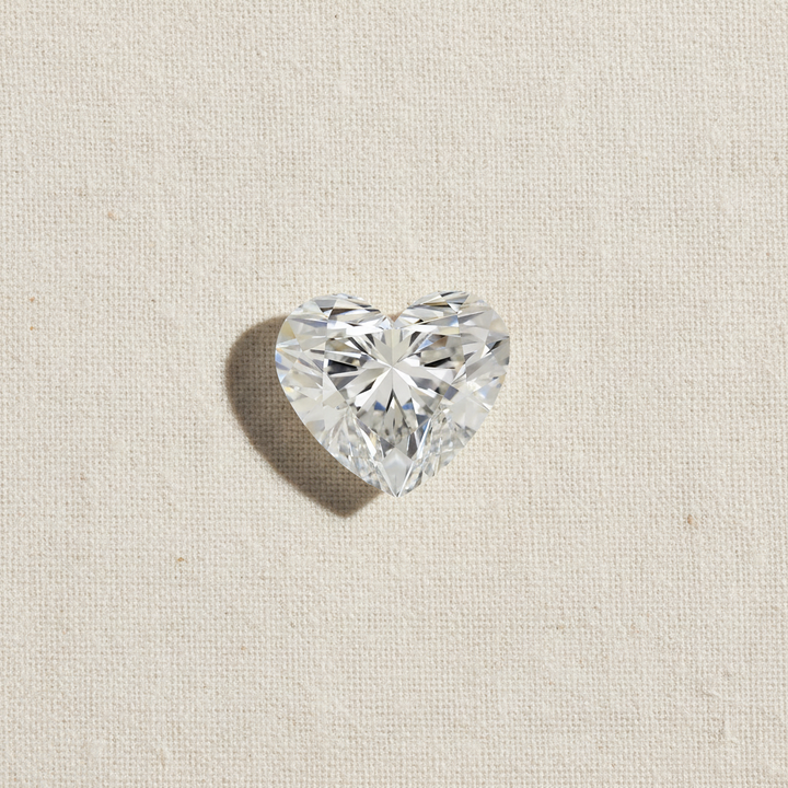 5.09 Carat Heart Cut Lab Grown Diamond VVS1 F Color IGI Certified
