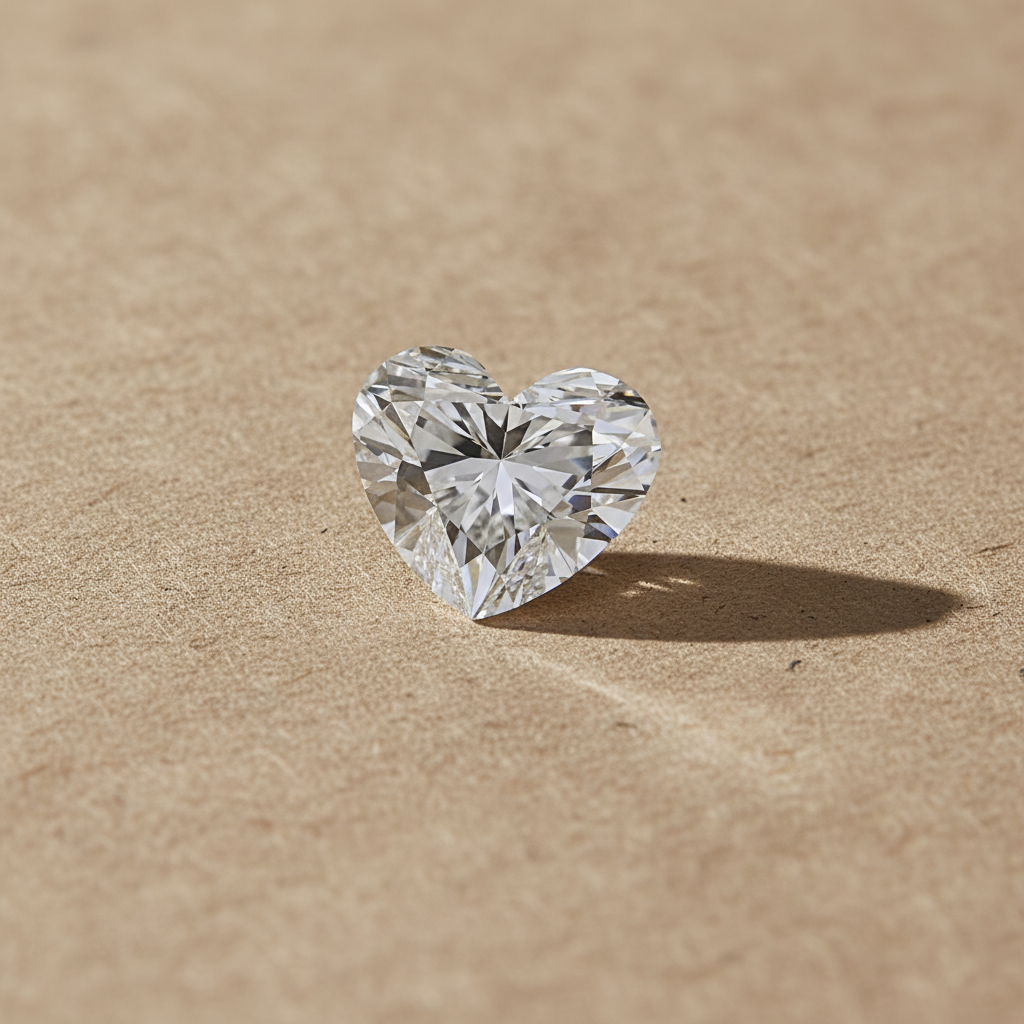 5.09 Carat Heart Cut Lab Grown Diamond VVS2 D Color IGI Certified
