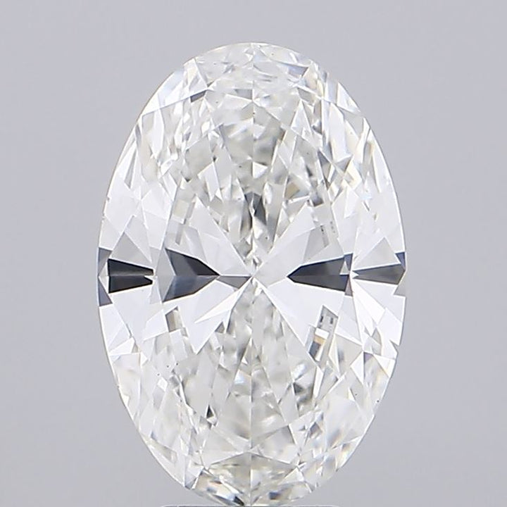 5,09 karaat ovaal geslepen laboratoriumdiamant VS1 F