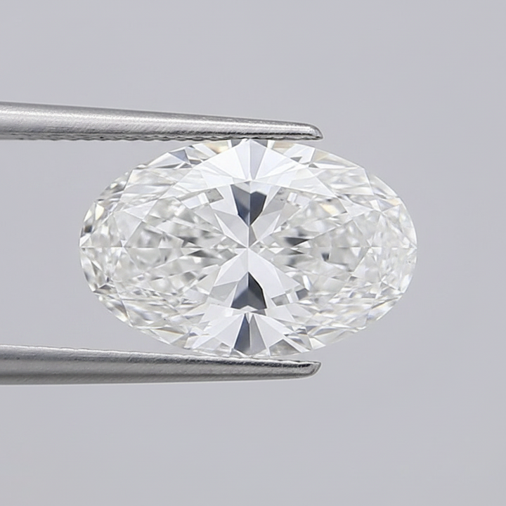 5,09 karaat ovaal geslepen laboratoriumdiamant, VS1/F
