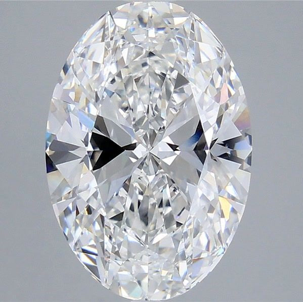 Diamante cultivado en laboratorio de talla ovalada de 5,09 quilates VVS1 D
