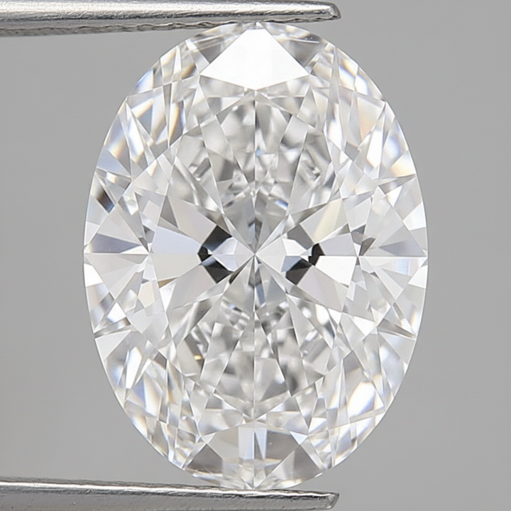 5.09 Ct D Color VVS2 Oval Lab Grown Diamond Excellent Polish Symmetry IGI Certified
