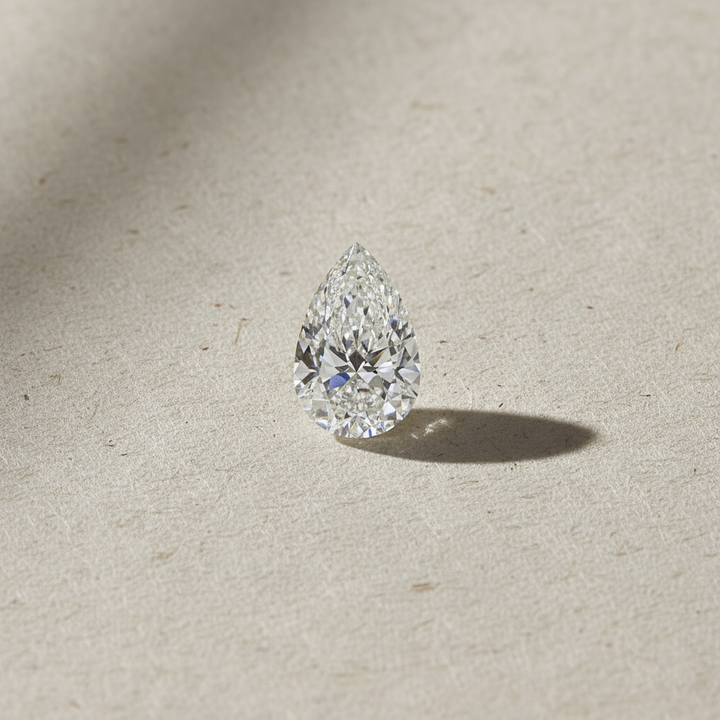5.09 Carat Pear Cut Lab Grown Diamond VS1 F Color IGI Certified
