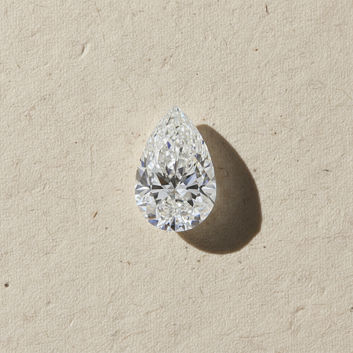 5.09 Carat Pear Cut Lab Grown Diamond VS1 F Color IGI Certified
