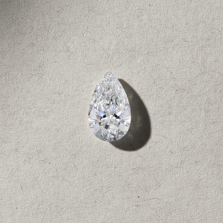5.09 Carat Pear Cut Lab Grown Diamond VVS1 D Color IGI Certified
