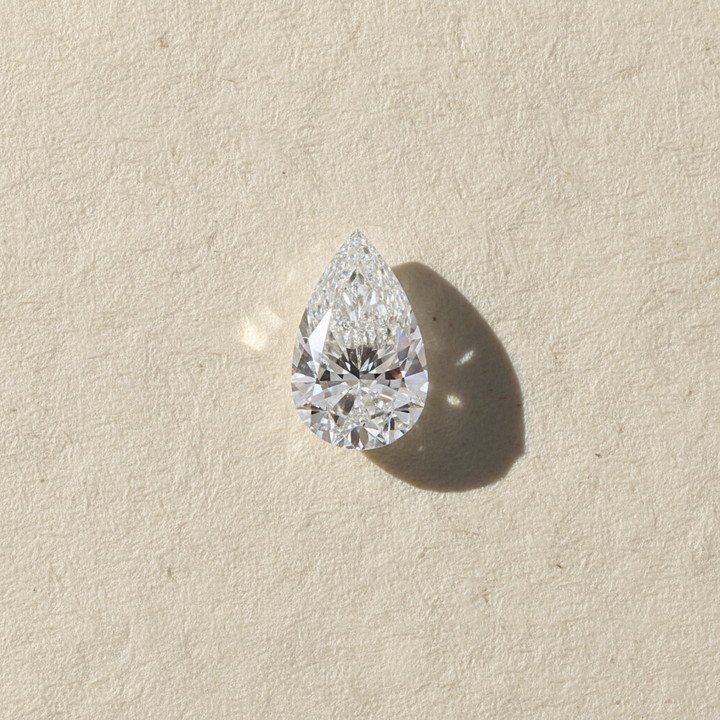 5.09 Carat Pear Cut Lab Grown Diamond VVS1 E Color IGI Certified
