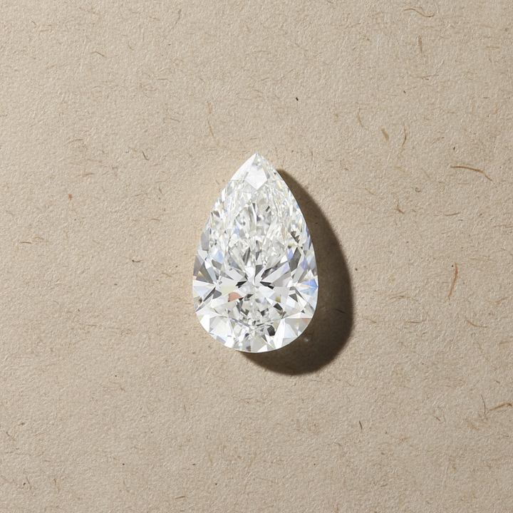 5.09 Carat Pear Cut Lab Grown Diamond VVS2 F Color IGI Certified
