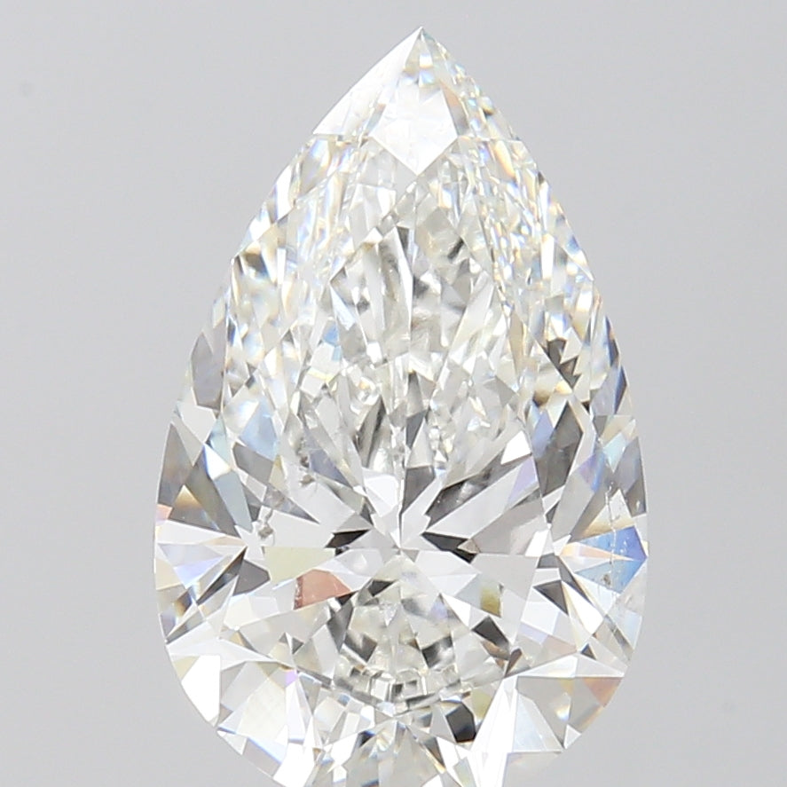 5.09 Carat Pear Cut Lab Grown Diamond VVS2F Color