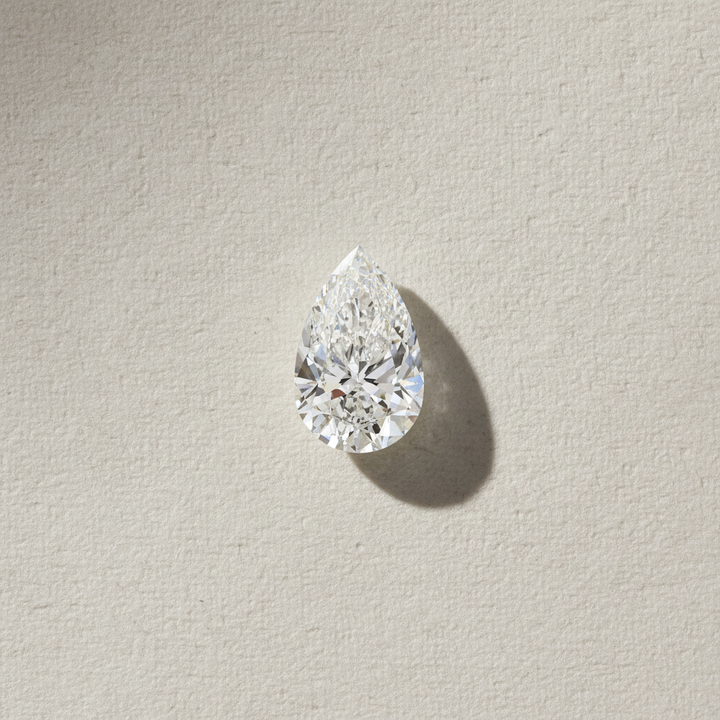 5.09 Carat Pear Cut Lab Grown Diamond VVS2 F Color IGI Certified
