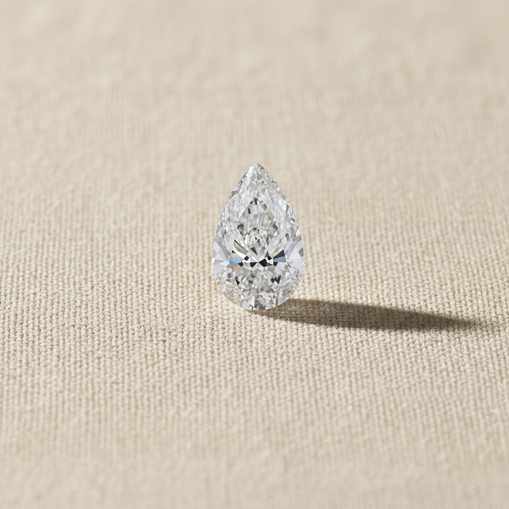 5.09 Carat Pear Cut Lab Grown Diamond VVS2 F Color IGI Certified
