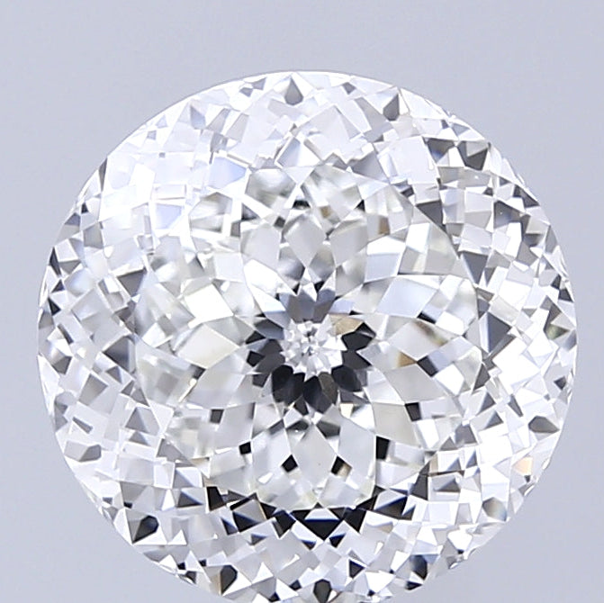 Diamant cultivé en laboratoire de taille portugaise de 5,09 carats VVS2 F