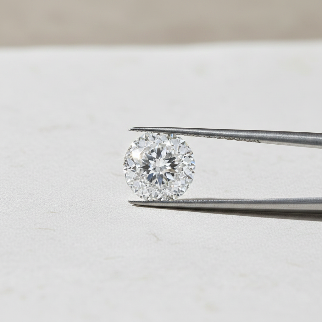 Diamante cultivado em laboratório com lapidação portuguesa de 5,09 quilates, VVS2/F