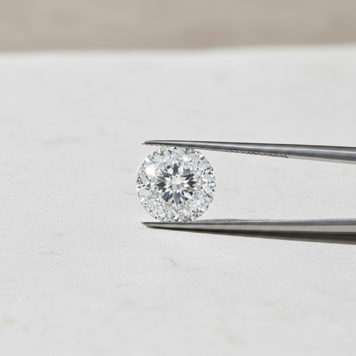 Diamante cultivado em laboratório com lapidação portuguesa de 5,09 quilates, VVS2/F