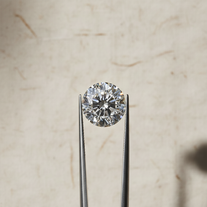 Diamante cultivado em laboratório com lapidação portuguesa de 5,09 quilates, VVS2/F