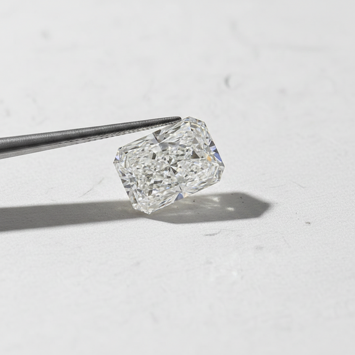 5.09 Carat Radiant Cut Lab Grown Diamond, VVS1/D