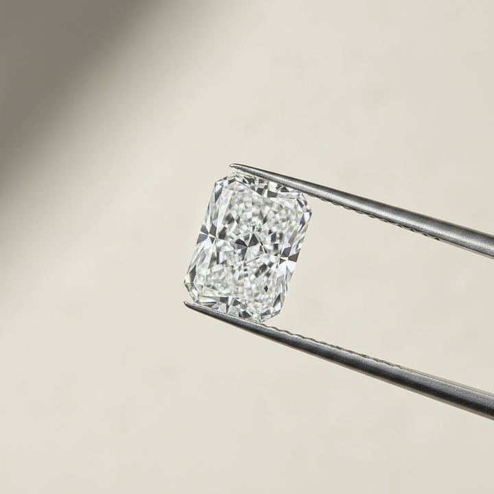 5,09 karaat stralend geslepen laboratoriumdiamant, VVS2/E