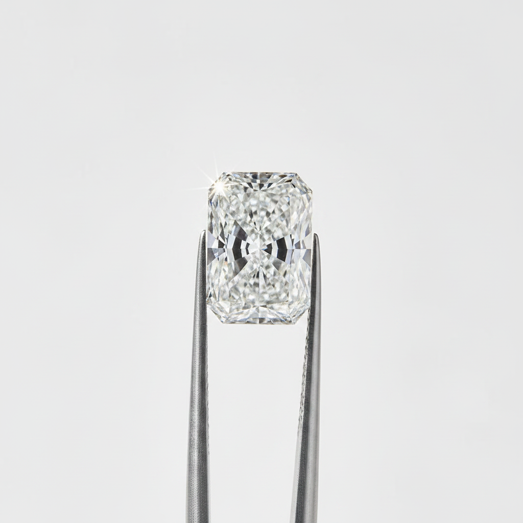 5.09 Carat Radiant Lab Grown Diamond, VS1/E