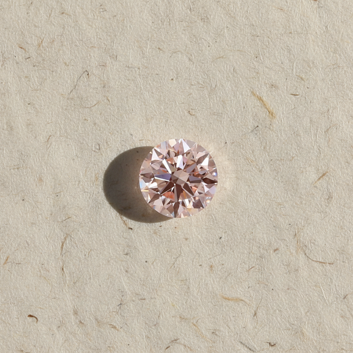 5.01 Carat Round Fancy Intense Pink VVS2 CVD Lab Grown Diamond Excellent Cut IGI Certified
