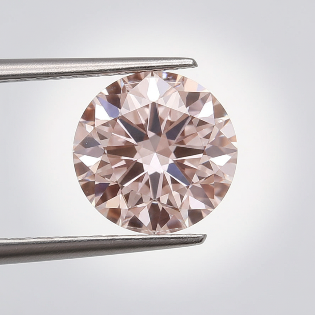 IGI Certified 5.01 Ct Fancy Intense Pink VVS2 Round CVD Lab Grown Diamond