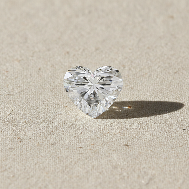 5.10 Carat Heart Cut Lab Grown Diamond VVS1 E Color IGI Certified
