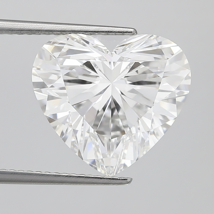 5.10 Carat E Color VVS1 Heart Shape CVD Lab Grown Diamond IGI Certified
