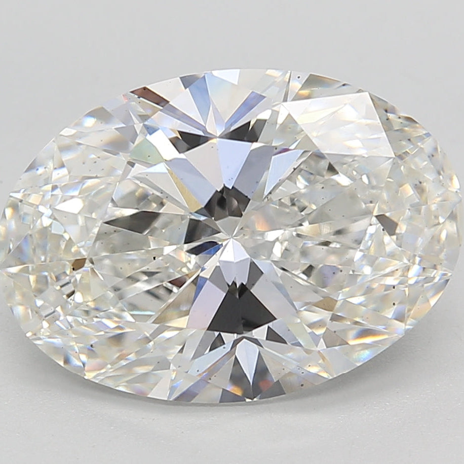Diamant cultivé en laboratoire de taille ovale de 5,10 carats VS2 F