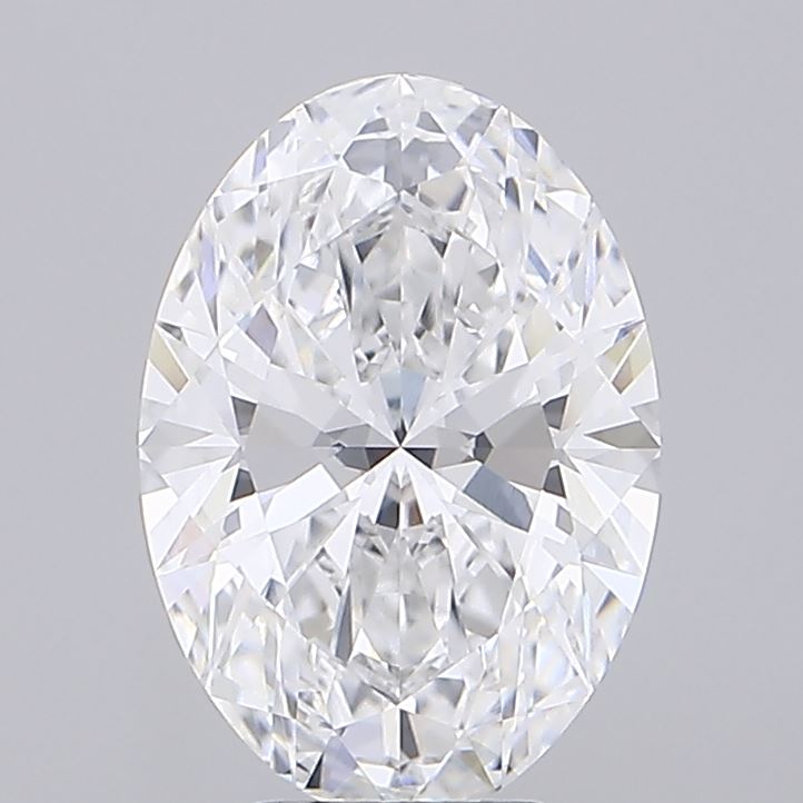 Diamante cultivado en laboratorio de talla ovalada de 5,11 quilates VVS1 D