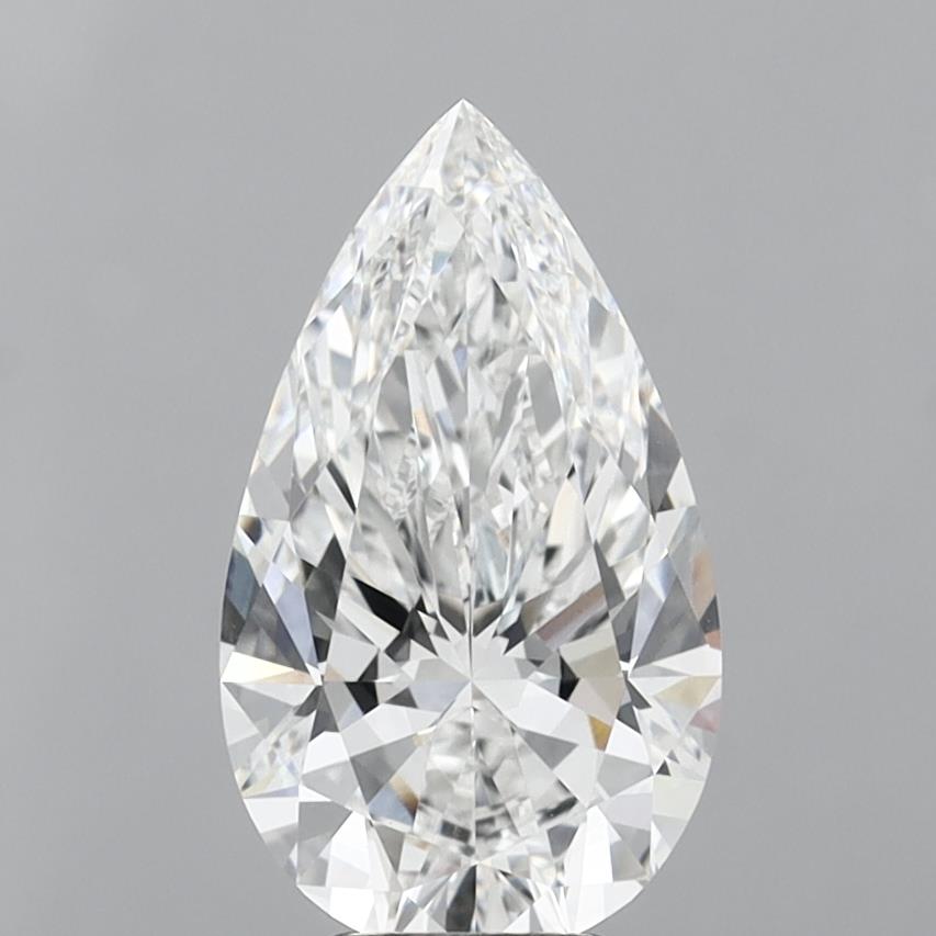 5.11 Carat Pear Cut Lab Grown Diamond VVS2E