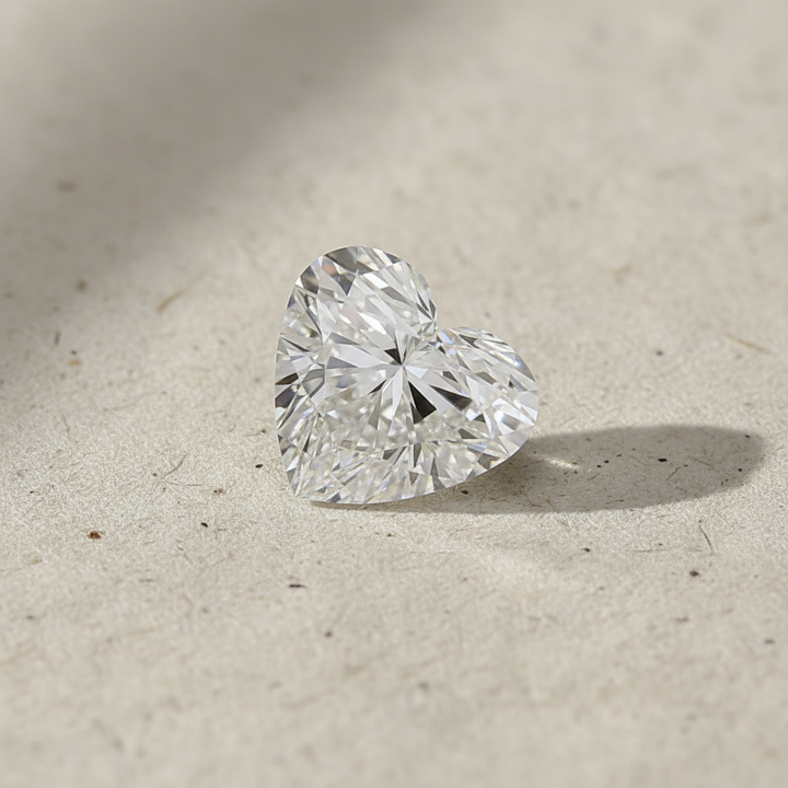 5.13 Carat Heart Lab Grown Diamond, VVS2/H