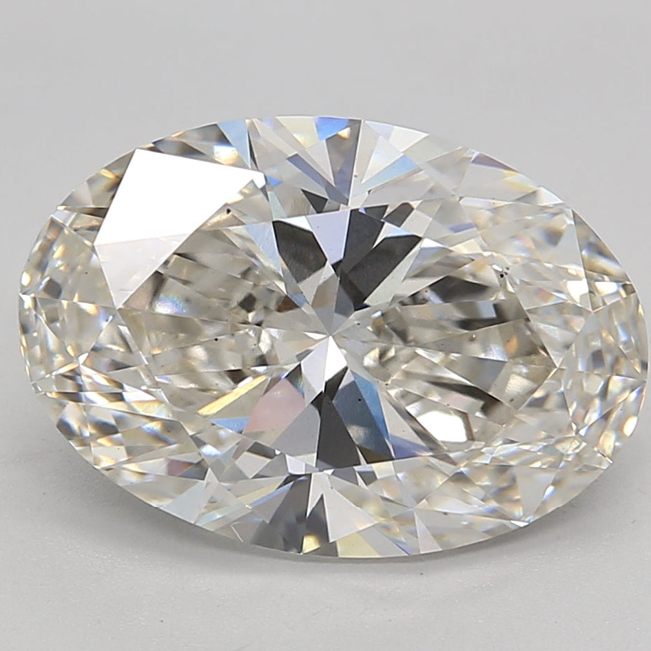 Diamante coltivato in laboratorio a taglio ovale da 5,13 carati VS1 H