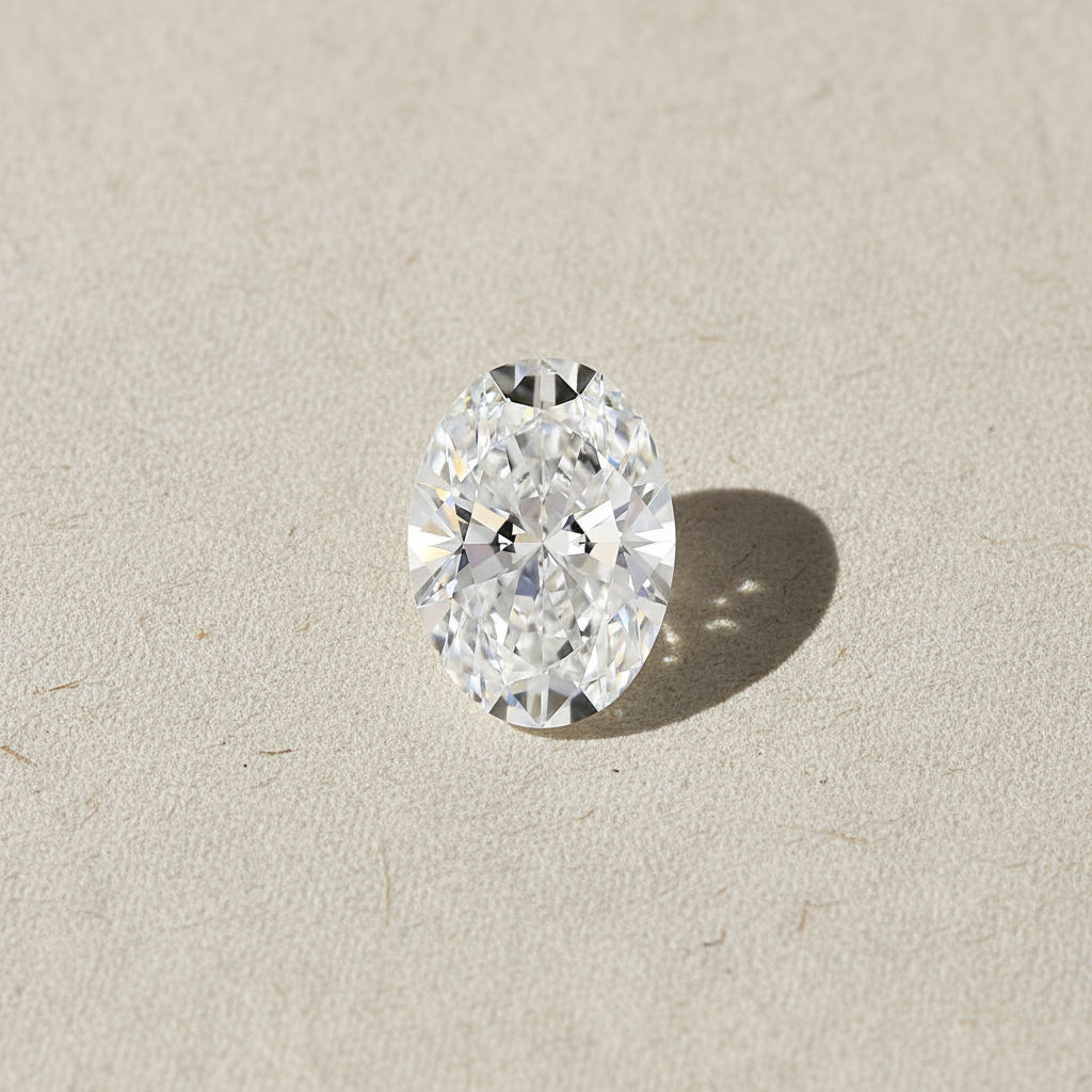 5.13 Carat Oval Brilliant E VVS1 CVD Lab Grown Diamond IGI Certified