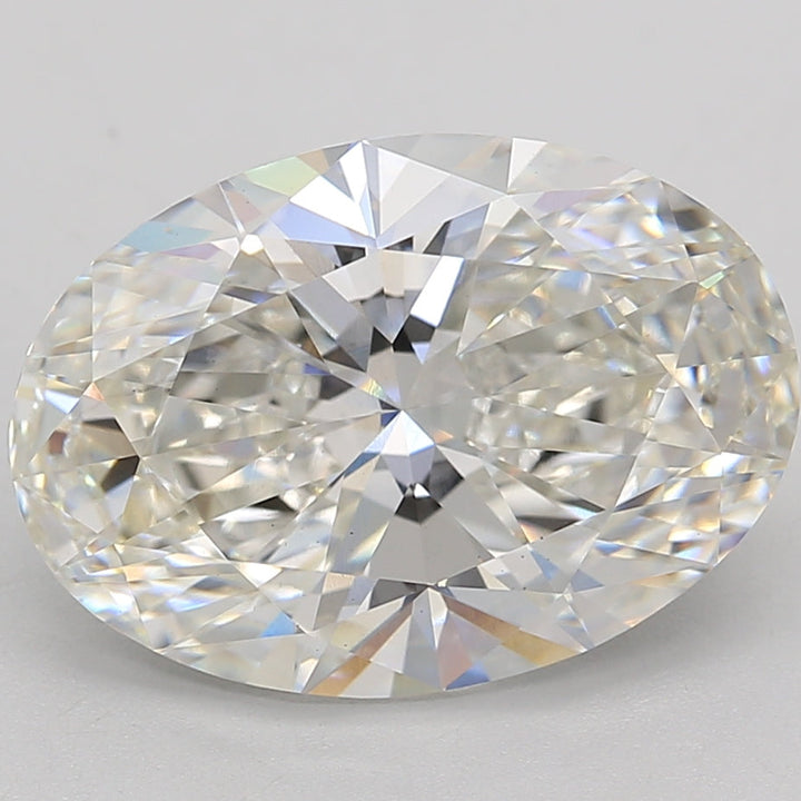 5.14 Carat Oval Cut Lab Grown Diamond VS1 H
