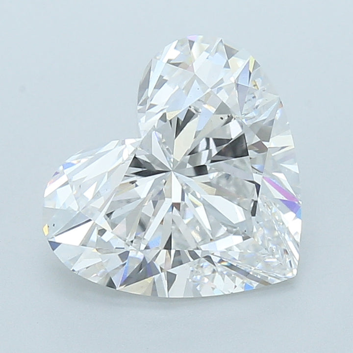Diamant cultivé en laboratoire, taille cœur, 5,19 carats, VS1D