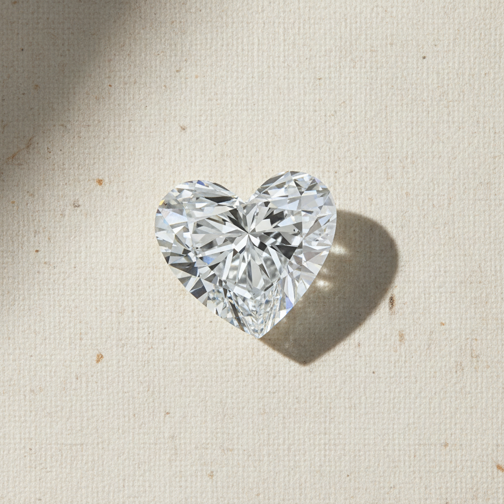 5.19 Carat Heart Cut Lab Grown Diamond VS1 D Color IGI Certified
