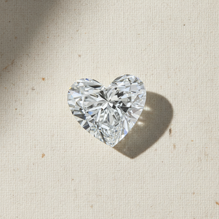 5.19 Carat Heart Cut Lab Grown Diamond VS1 D Color IGI Certified
