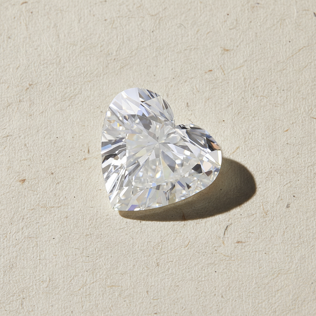 5.21 Carat Heart Cut Lab Grown Diamond VS1 G Color IGI Certified
