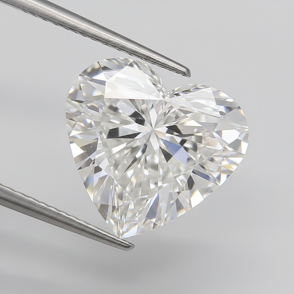 5.21 Carat G VS1 Heart Shape CVD Lab Grown Diamond IGI Certified
