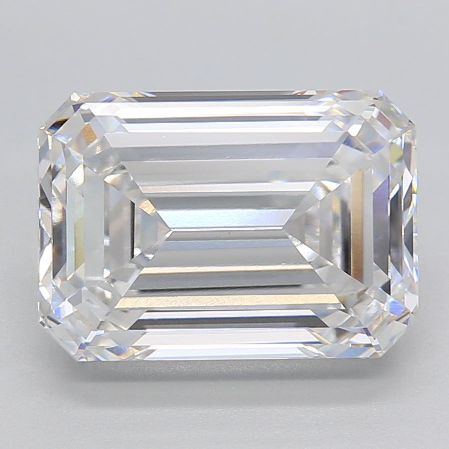 5.21 Carat Emerald Cut Lab Grown Diamond VVS2 E