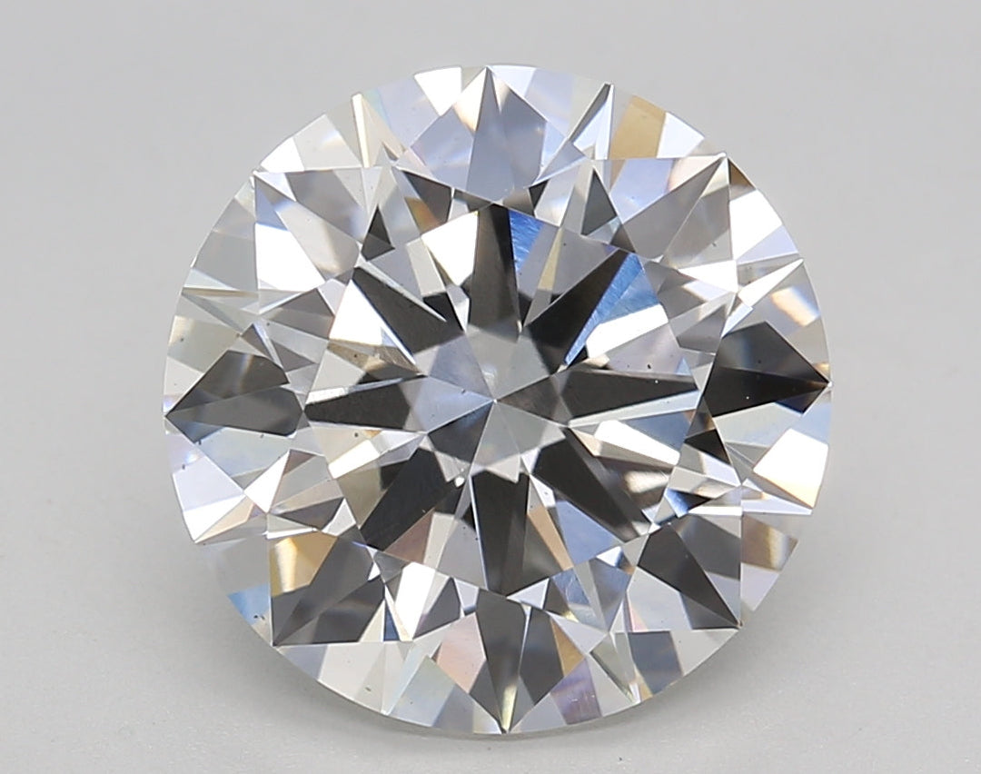 5.22 CT Round Lab-Grown Diamond, H Color, VS2 Clarity - IGI Certified