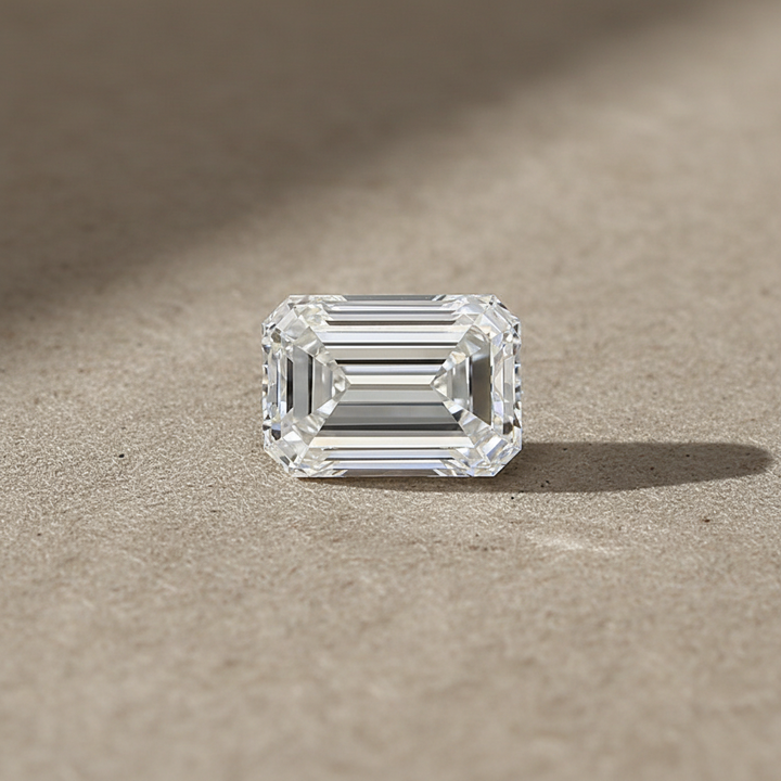 5.22 Carat Emerald Lab Grown Diamond, VS1/F