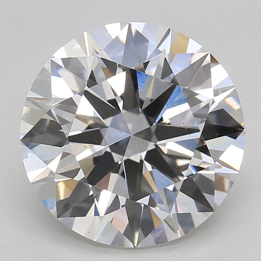 Diamante redondo cultivado en laboratorio de 5,22 quilates VS2 H