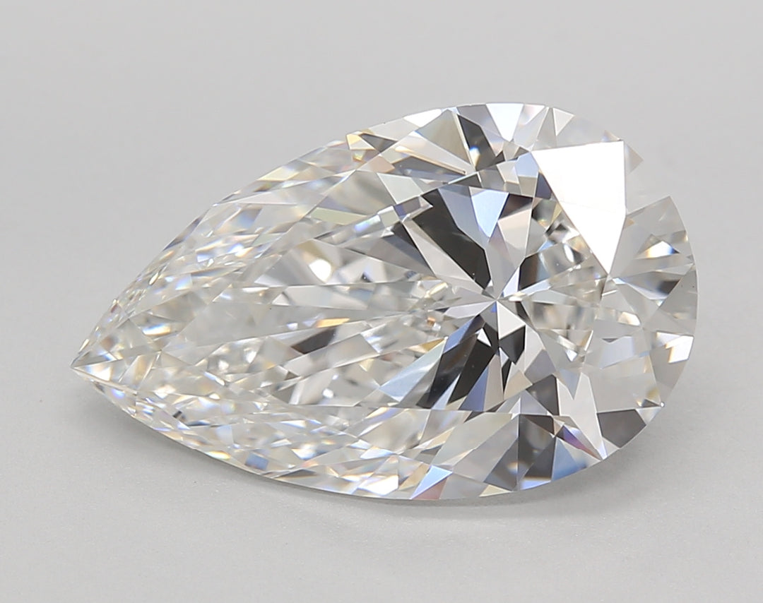 5.23 CT Pear Cut Lab-Grown Diamond, F Color, VVS2 Clarity, IGI Certified