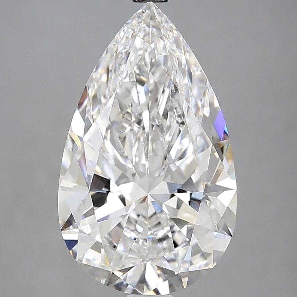 5.23 Carat Pear Cut Lab Grown Diamon, VVS2E